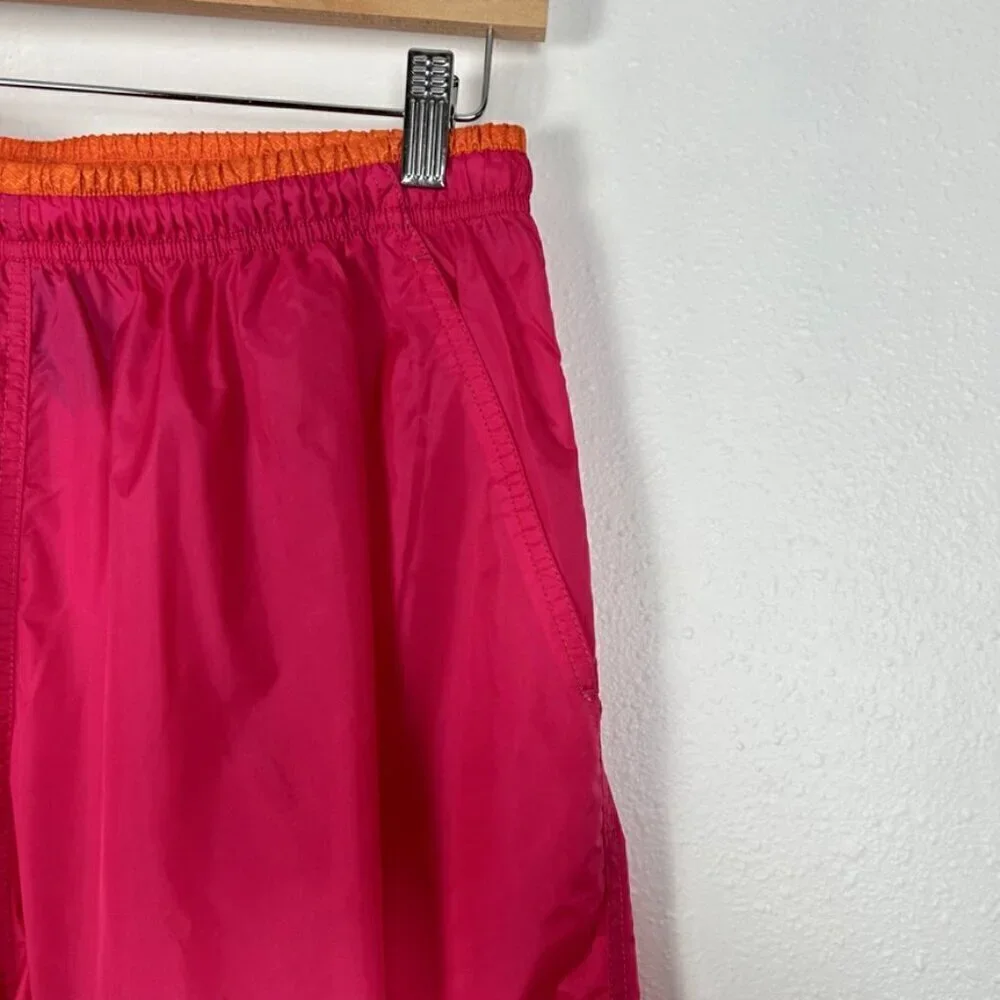 Nike XL size 16-18 Hot Pink and Orange Dry Fit Windbreaker Track Pants, Workout